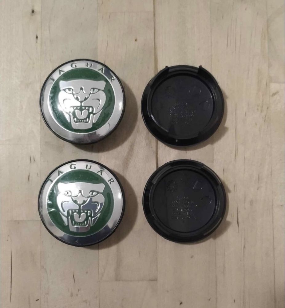 Conjunto 4 Centros Jantes Jaguar 56mm 58mm 65mm 68mm