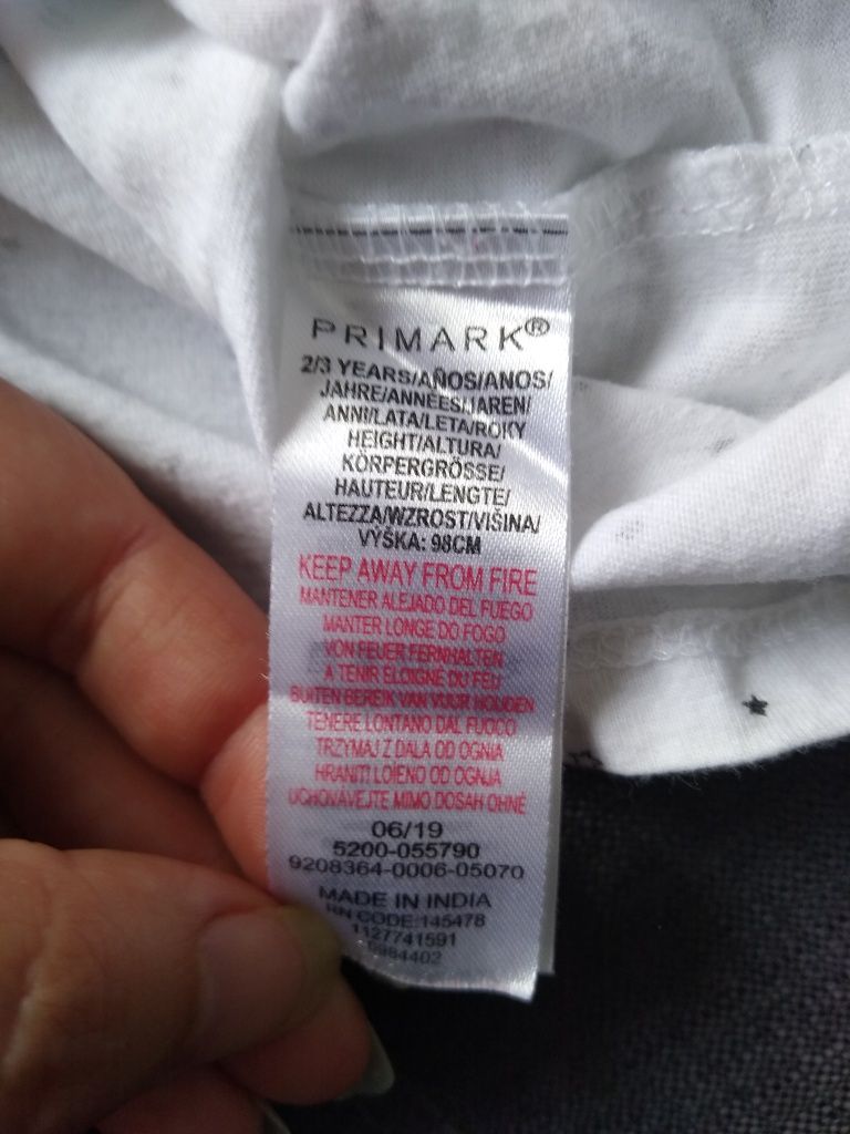 Bluzka bluzeczka T-shirt koszulka długi rękaw Primark - czarodziejka