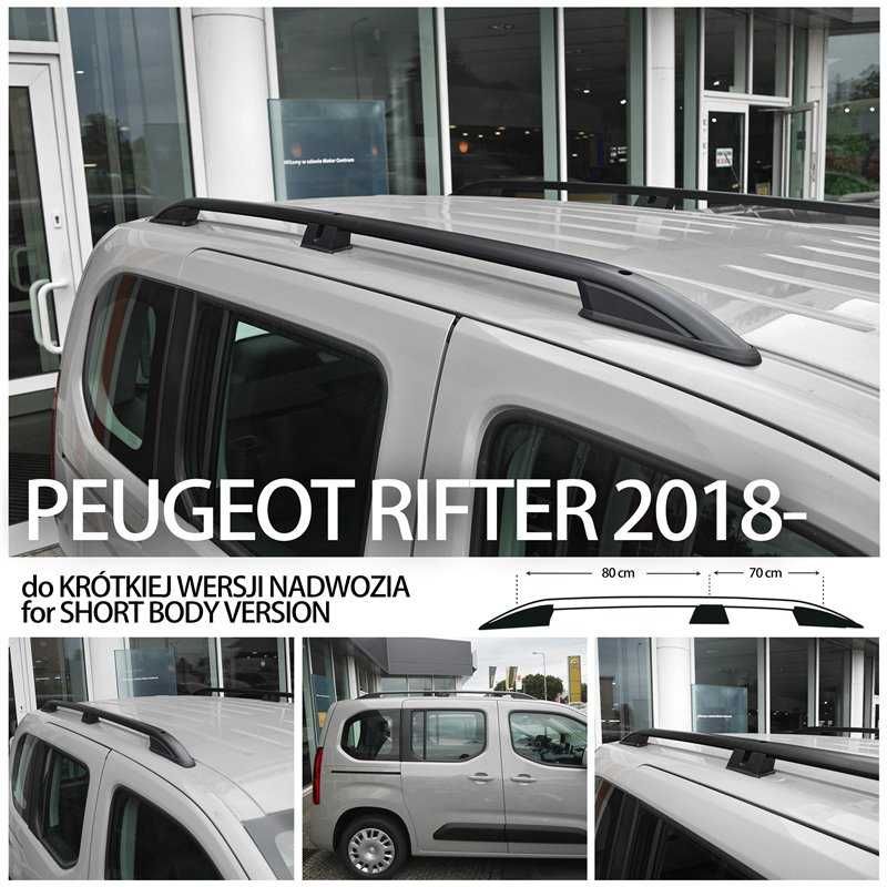 Relingi dachowe Citroen Berlingo Peugeot Partner Rifter SHORT 2 WZORY