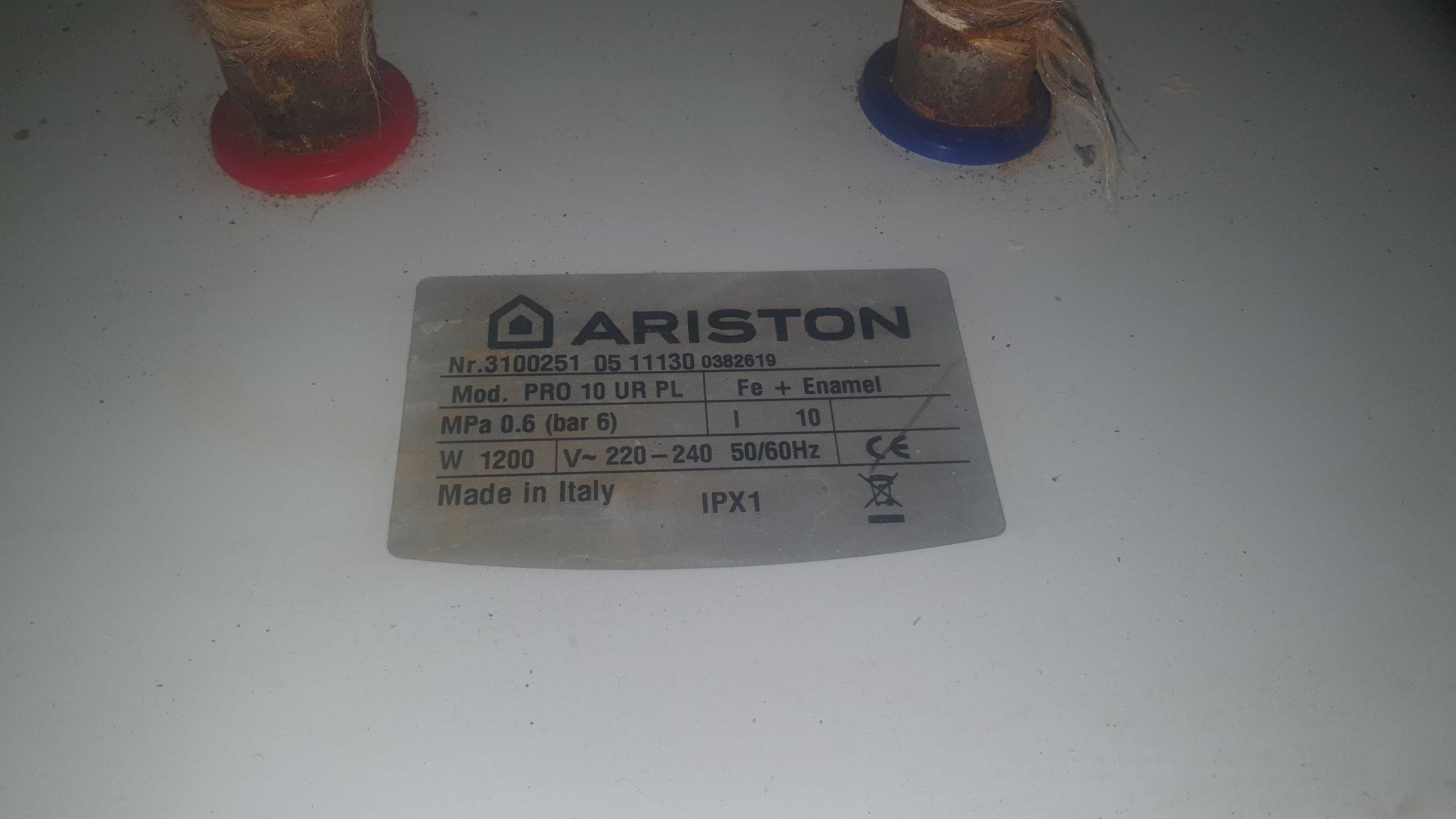 Podgrzewacz wody emaliowany przepływowy 1200W ARISTON PRO10UR 10L