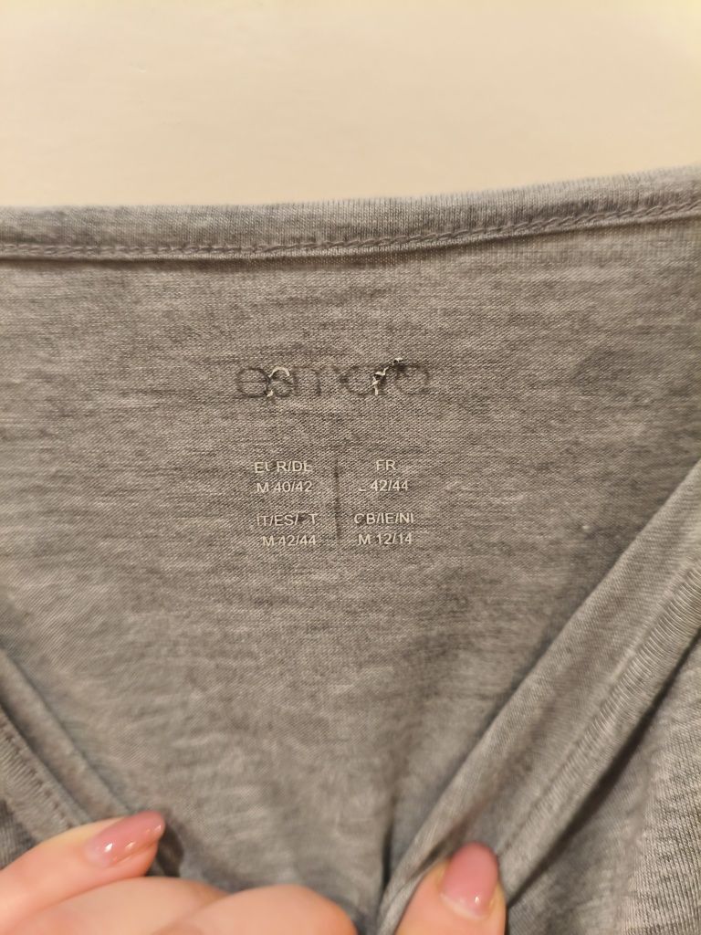 Długa szara sukienka na ramiączkach roz. L-XL