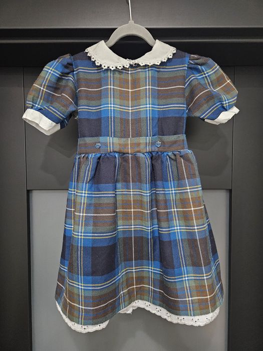 Śliczna sukienka vintage rozmiar 12-18 miesięcy/80-86cm.