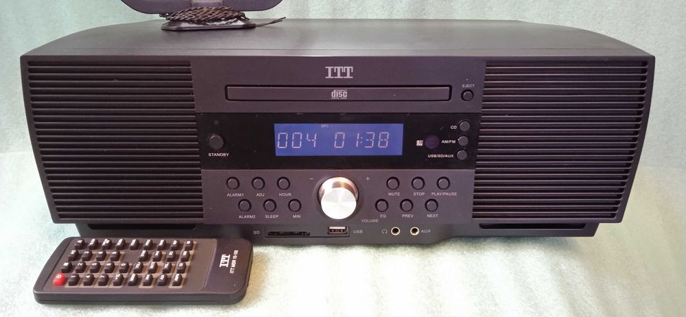 Zestaw audio HI-FI Wieża ITT MSR 10-100 VINTAGE CD, MP3,USB,SD,AUX