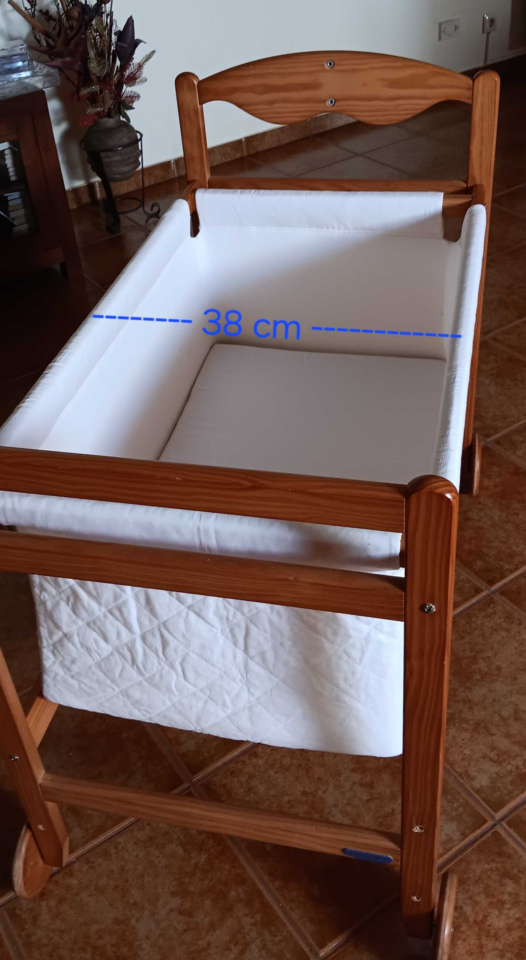 Berço para bebé madeira maciça