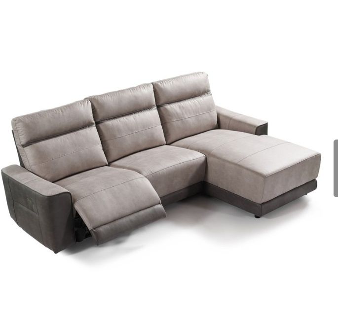 Sofá cinzento -  Relax e Chaise Longe ( Moon Conforama)