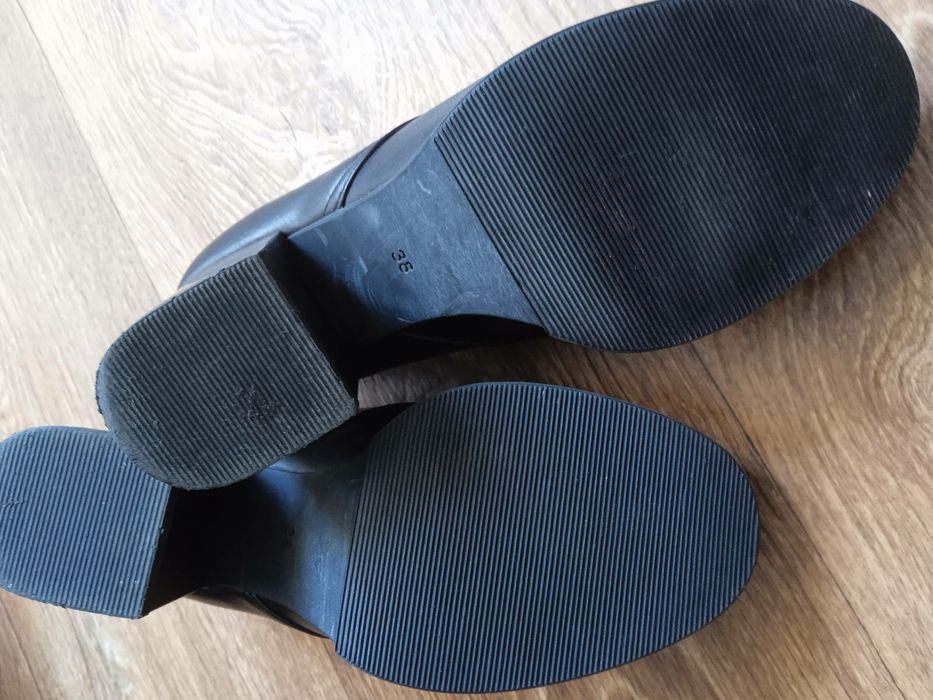 Туфлі жіночі чорні 38р. Натуральна шкіра. Ботильйони, Туфли женские