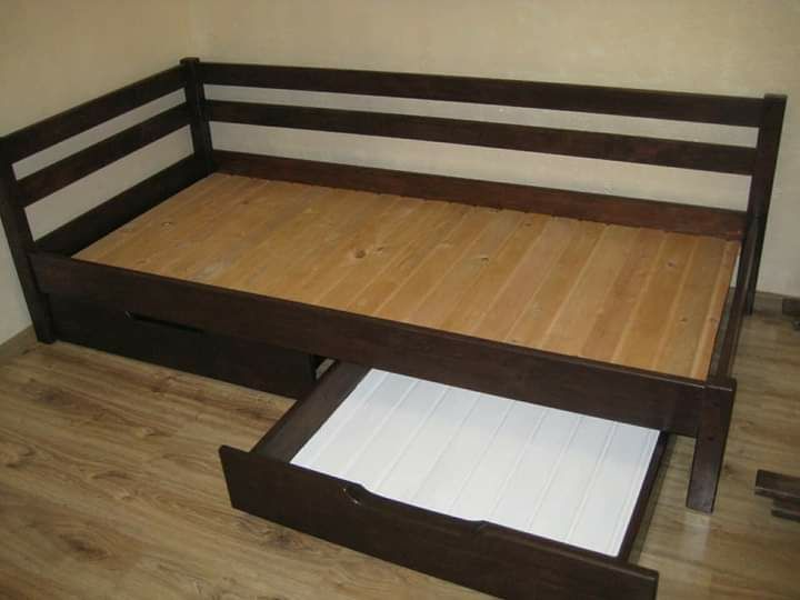 Дерев'яні ліжка. Ясен/сосна