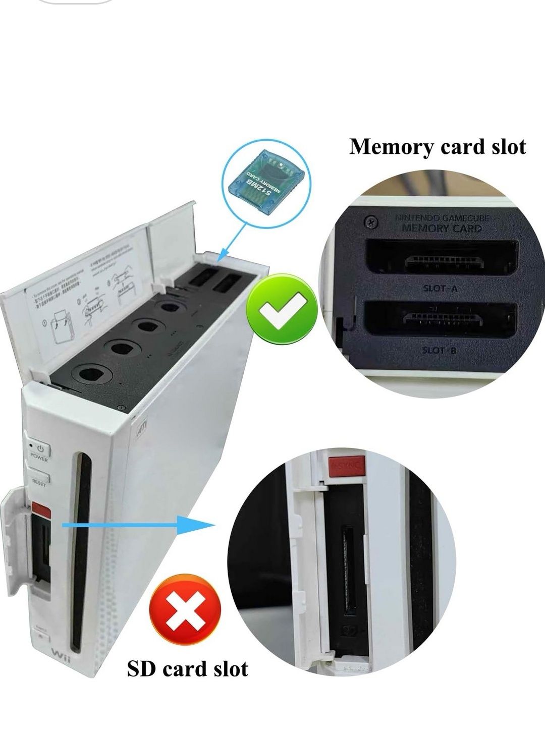64 MB pamięci pendrive kompatybilny z konsolą Nintendo Wii Gamecube NG