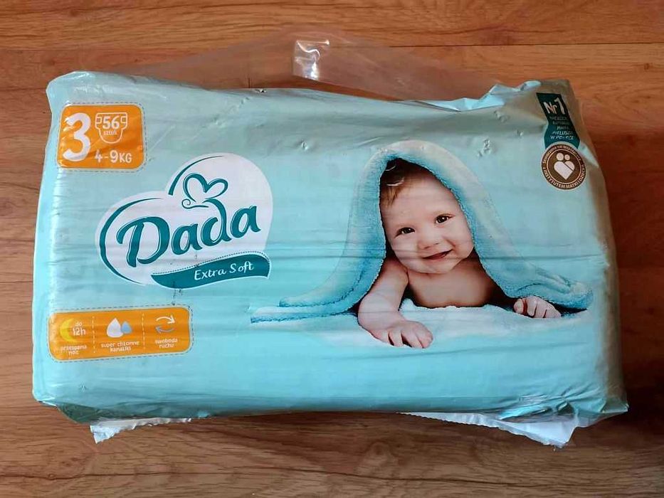 Pieluszki Pieluchy dla Dzieci DUDA EXTRA SOFT 3 56 sztuk 4-9kg