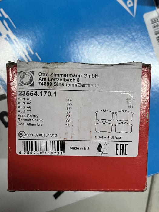 Pastilhas Zimmerman Audi A3 1996