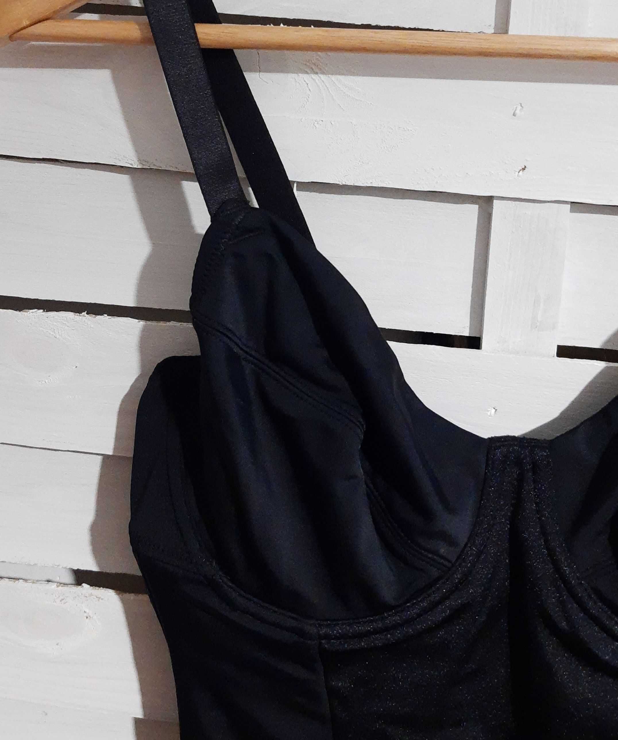 BonPrix czarne body modelujące, wyszczuplające, rozm. 36B, 80B