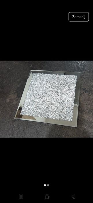 Patera, tacka na ciasto i przystawki. Rozmiar 25cm x 25cm. Styl GLAMOU