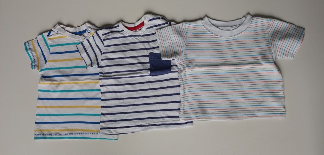 Koszulka chłopięca - Paczka letnich ubranek chłopięcych  6-9M