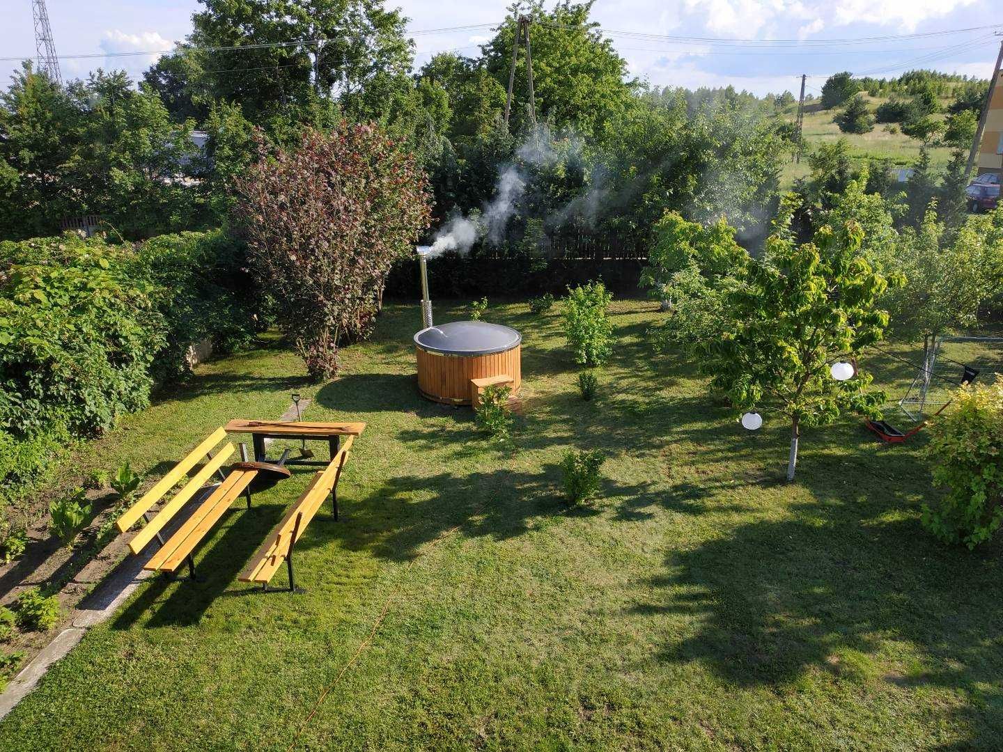 Domek całoroczny ,,Sosnovia" Mazury , balia, jacuzzi,sauna