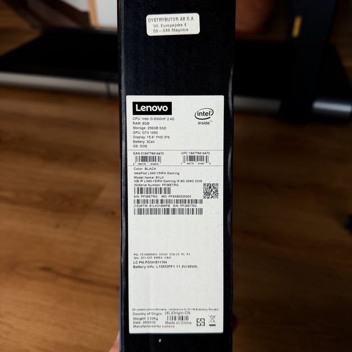 Laptop Lenovo ideapad L-340-15IRH Gaming