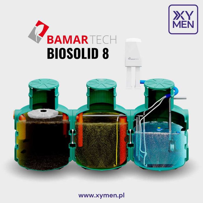 Przydomowa oczyszczalnia ścieków BIOSOLID 8 NOWA WERSJA