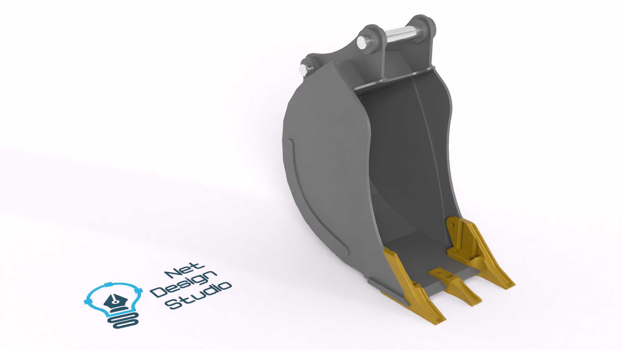 Łyżka do koparki JCB 3cx, 4cx. Szer.: 30, 40 lub 50cm. Pliki DXF + PDF