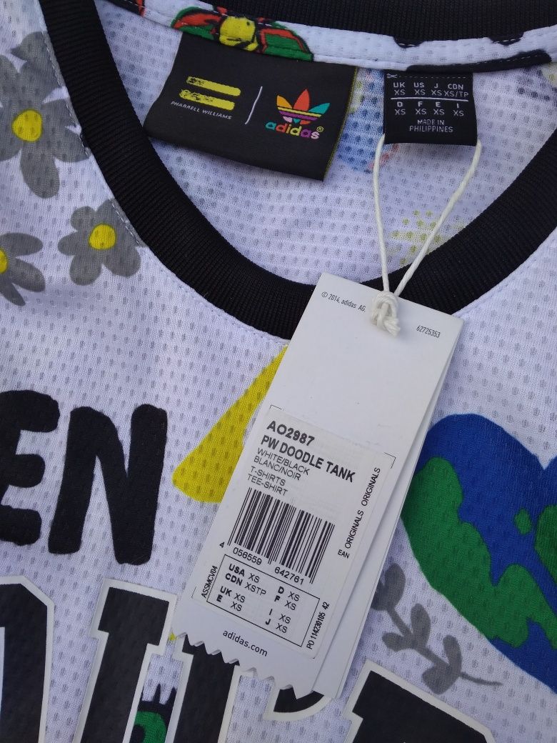 Adidas koszulka Pharrell Williams Doodle top Xs