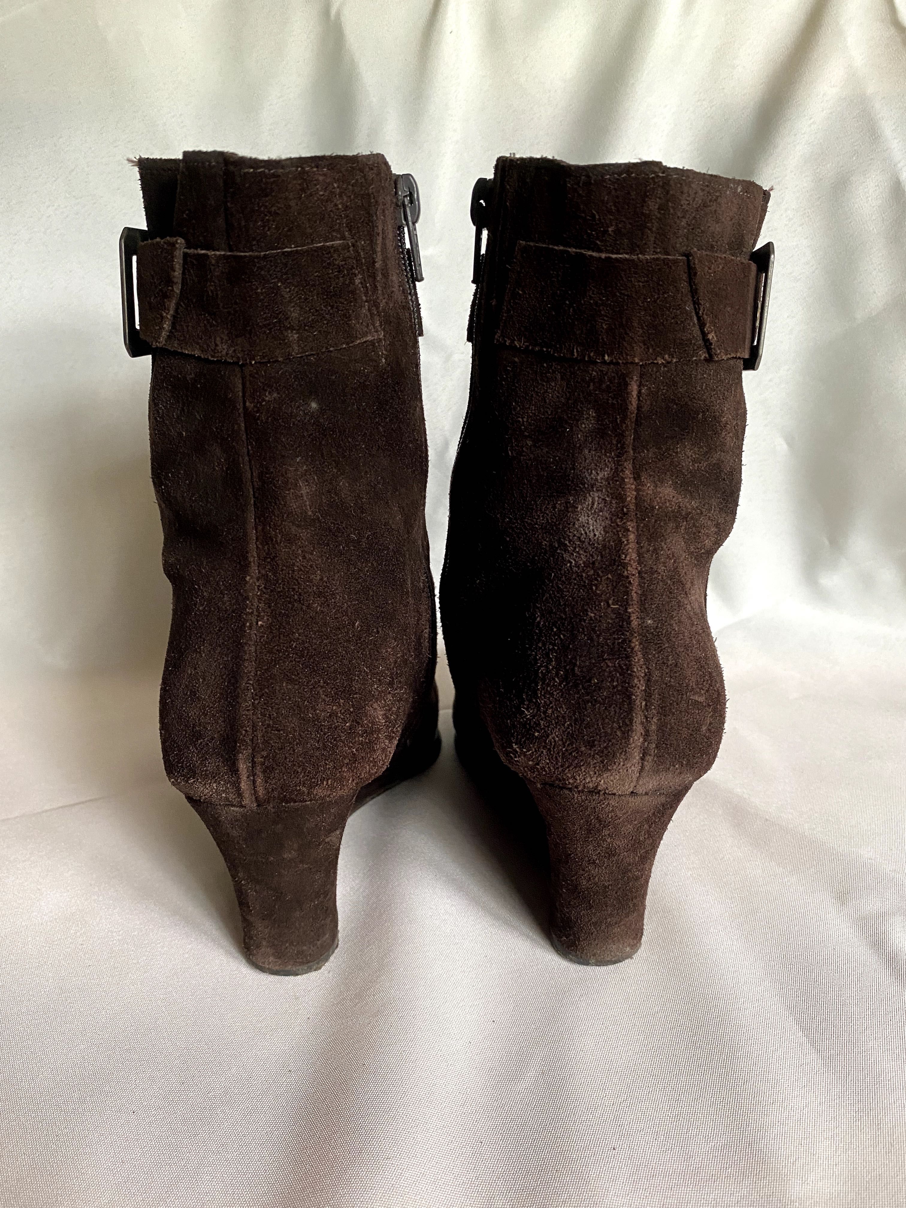 Botas de Senhora Cano médio castanhas