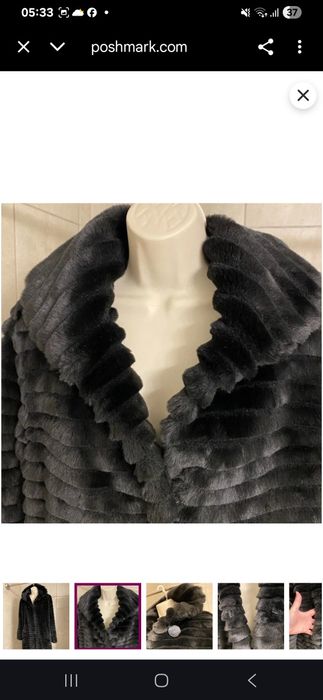 Єко шуба імітована норк