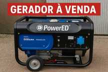 Gerador Gasolina A/E PGG7500CLE 230V - NOVO / Excelente Estado
