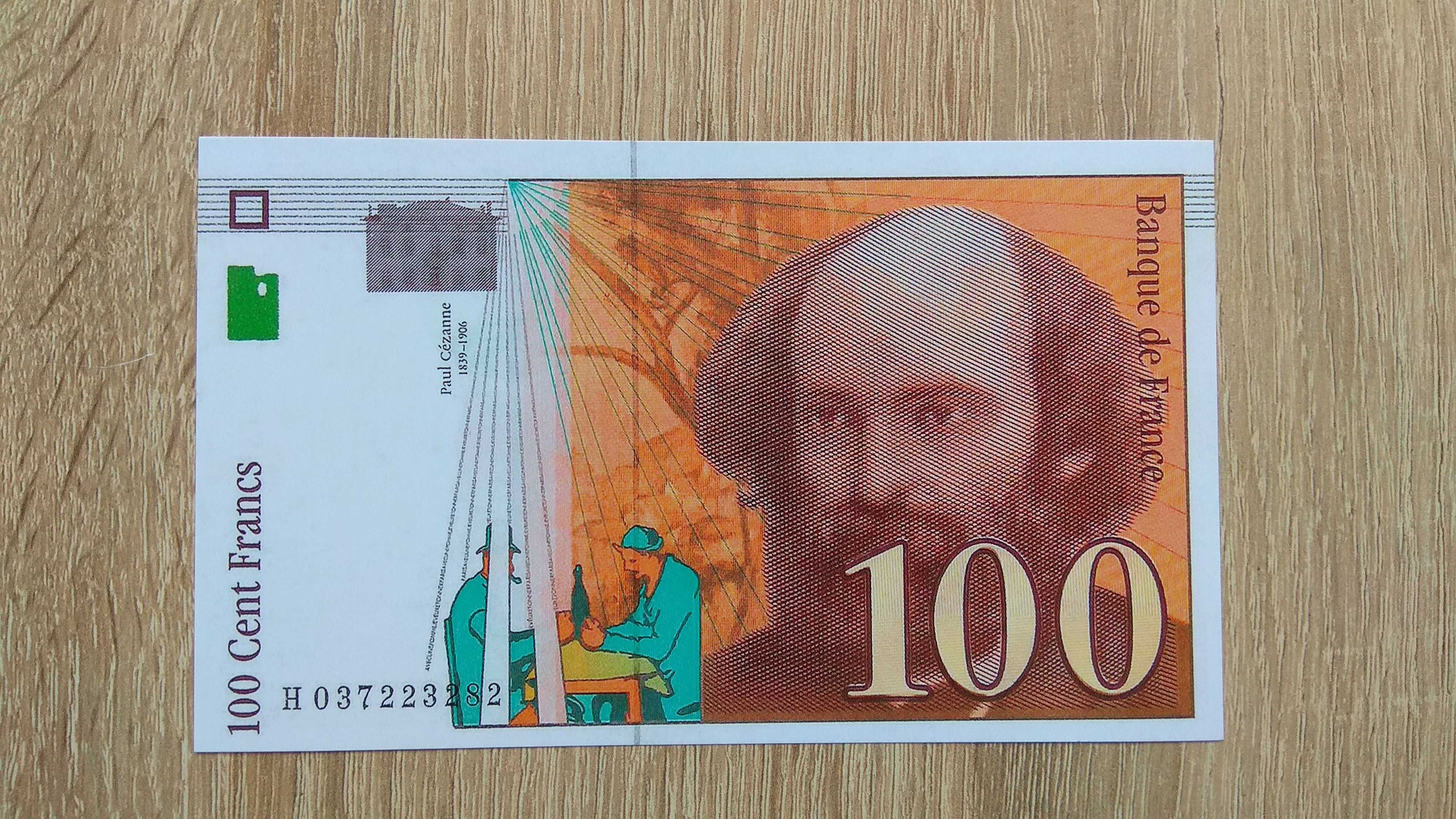 piękne nowe kopie banknotów Franki Francuskie