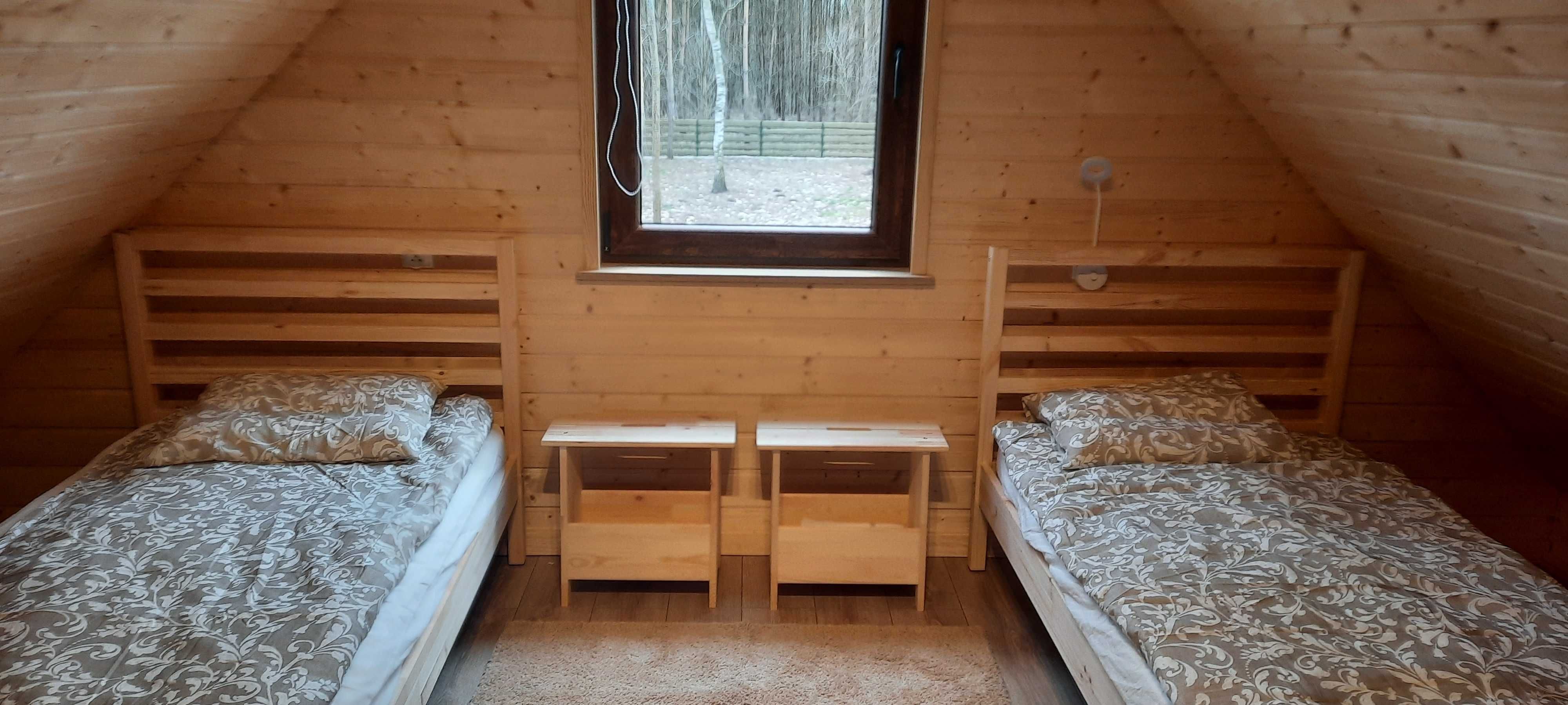 Domek na Mazurach w zagajniku  przy jeziorze + sauna