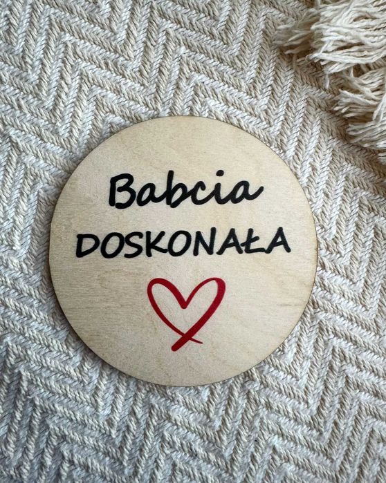 Podstawka pod kubek Babcia doskonała prezent Mikołaj Dzień Babci