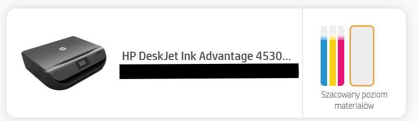 Drukarka atramentowa HP 4535, (wielofunkcyjna - wifi, ksero, skaner).