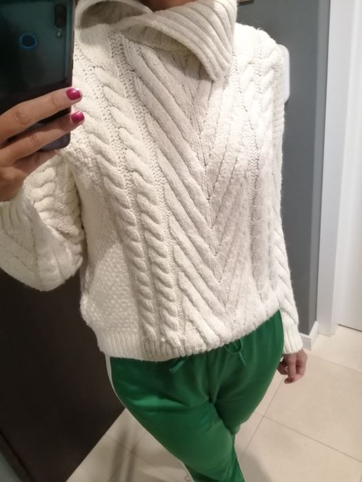 Sweter biały zara