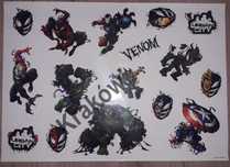 Naklejki wlepki Marvel Venom Urban City - arkusz naklejek wielkości A4