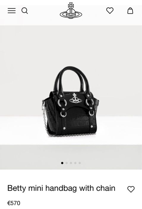 Vivienne Westwood Betty Mini сумка чорна жіноча louis klein