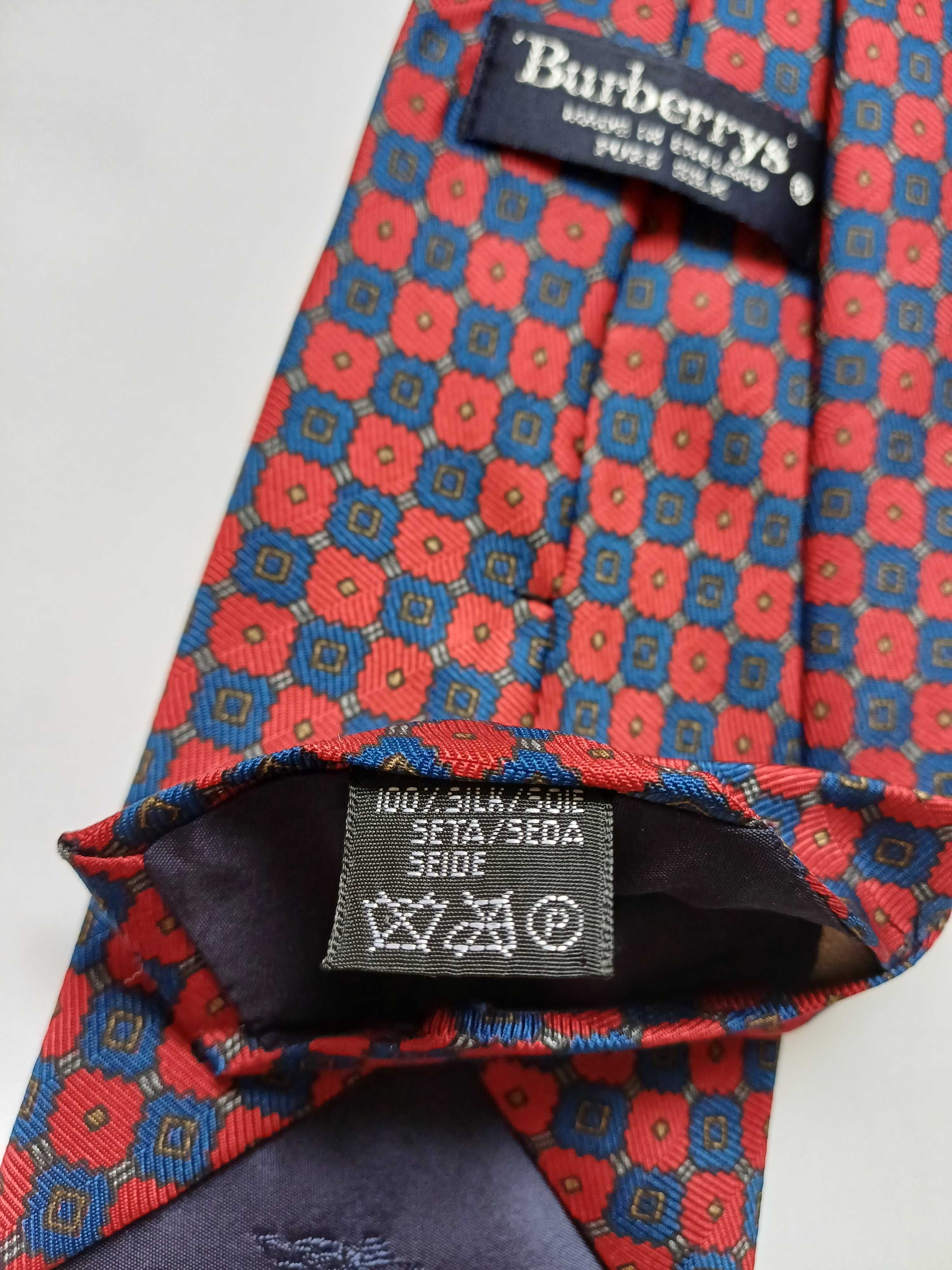 Burberrys jedwabny krawat vintage