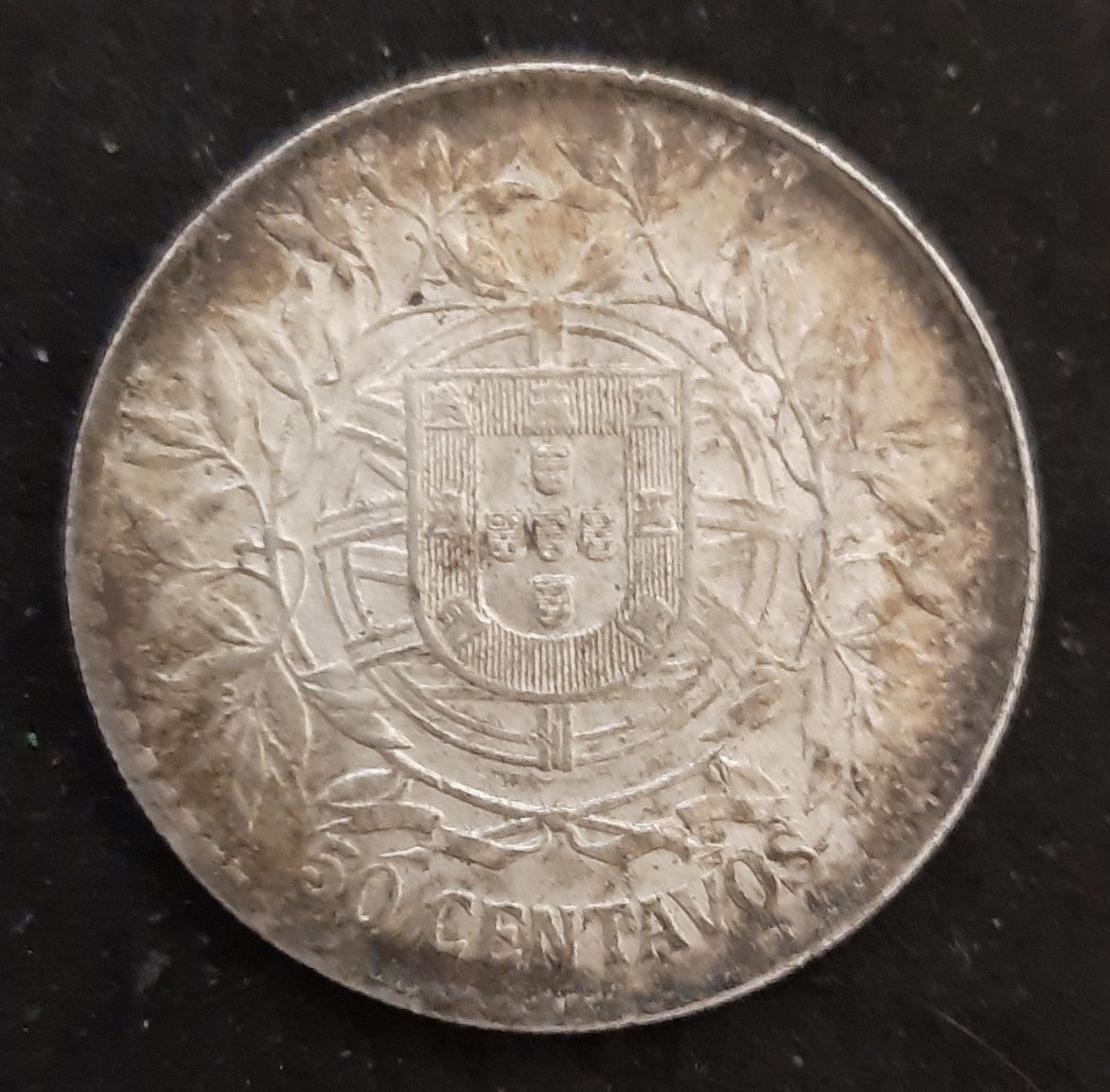 Moeda Prata 50 Centavos 1914