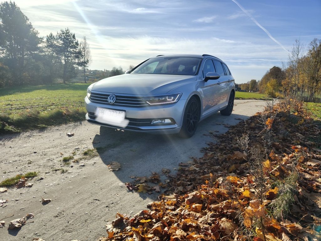 Volkswagen Passat B8 2.0 TDI,  DSG, Niski Przebieg, BEZWYPADEK, MATRIX
