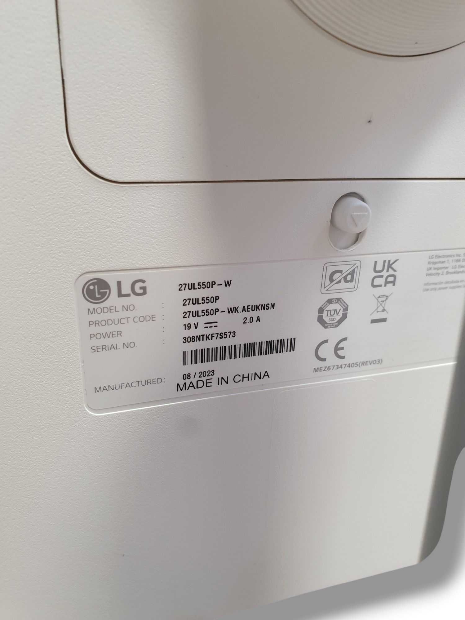 Monitor LED LG 27UL550P-W 27 "
