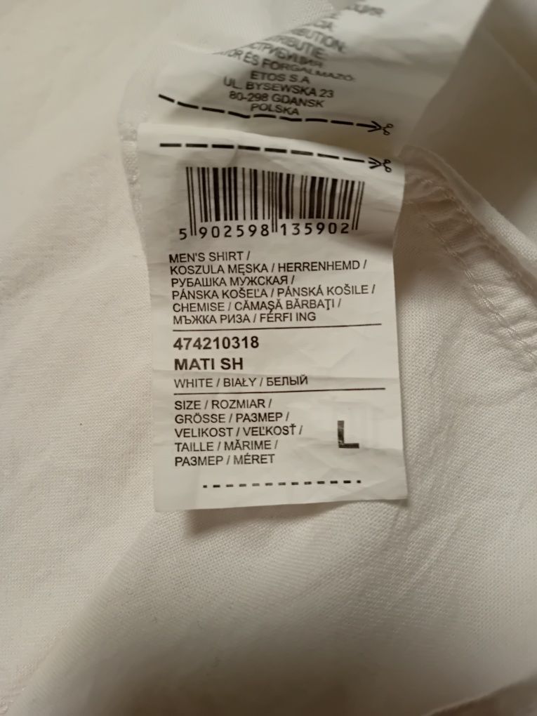 Diverse biała koszula męska a la Hilfiger rozm. L