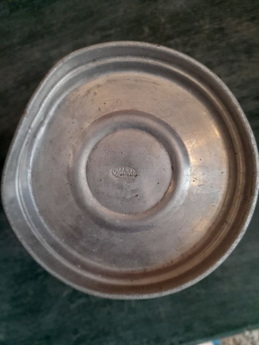 Prato  antigo 2715 -Gilman de Sacavem  eBase de candeeiro em aluminio