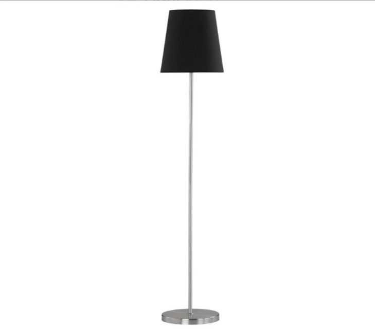 Lampa podłogowa stojąca Fynn Wofi 60W czarna wysoka 150cm abażur nowa