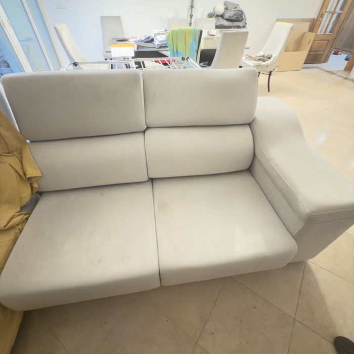 Sofa Estofado com Chaise Long
