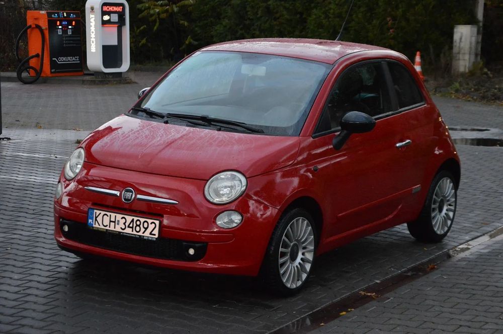 Fiat 500 1.2 8v / tylko 78 tys. km. / ALU 16 / skóra / KLIMATRONIK / kamera