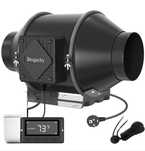 Wentylator kanałowy 100mm Brogachy FA100-M czujnik temperatury wilgotn