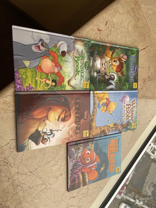 Disney набір книжок англійською мовою Вінні Пух Немо Мауглі Бембі