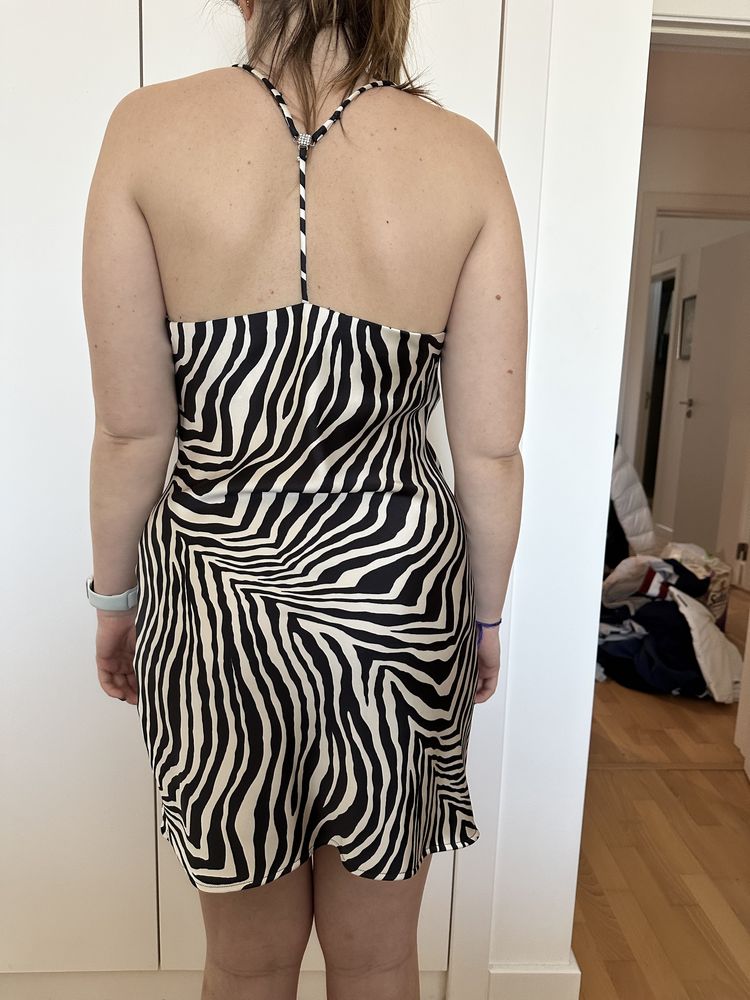 Vestido padrão zebra