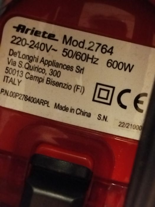 DeLonghi Ariete Evolution 600W odkurzacz pionowy