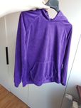 Bluza damska fioletowa kangur welur m