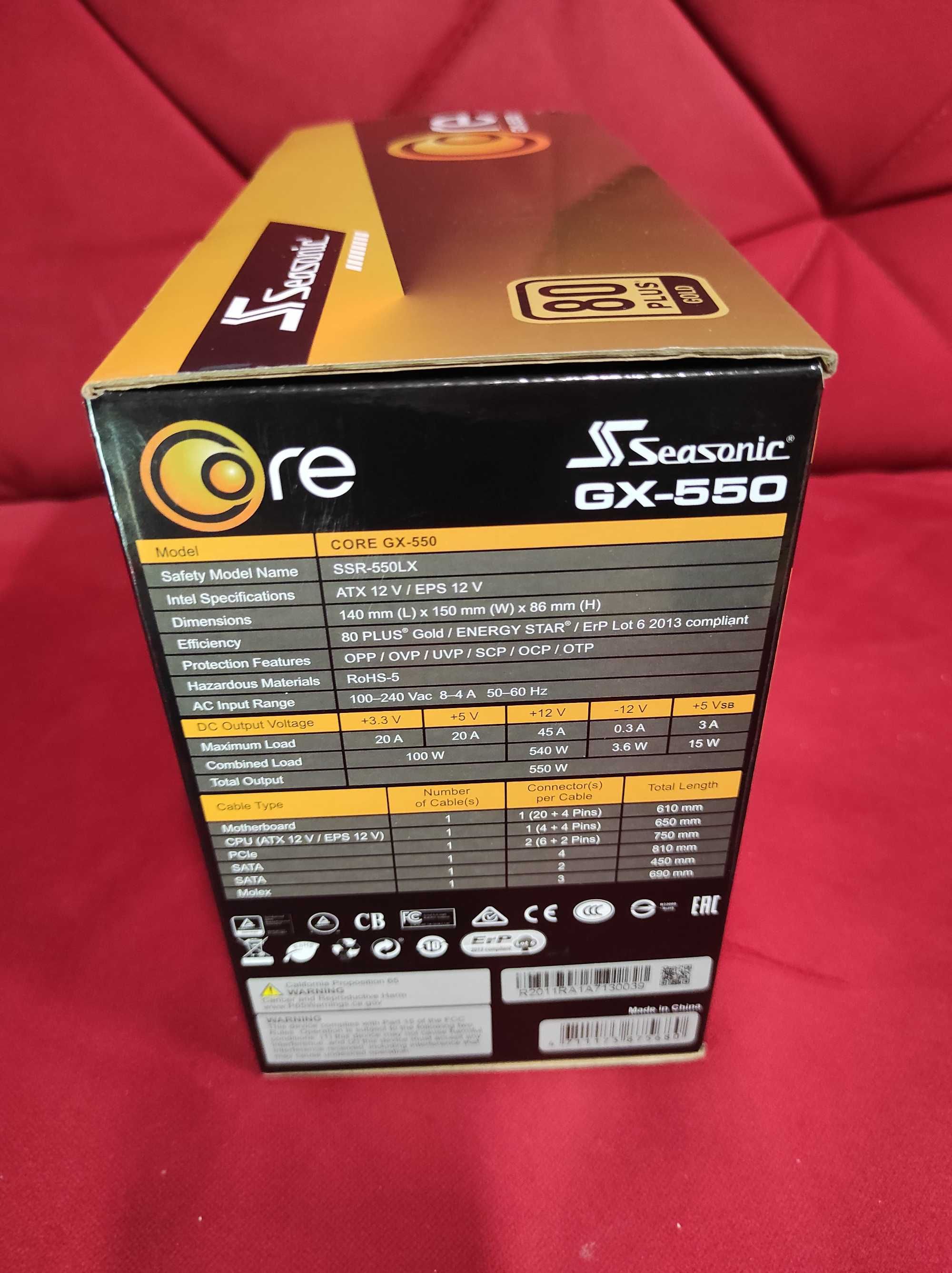 Блок живлення SeaSonic CORE GX-550 Gold