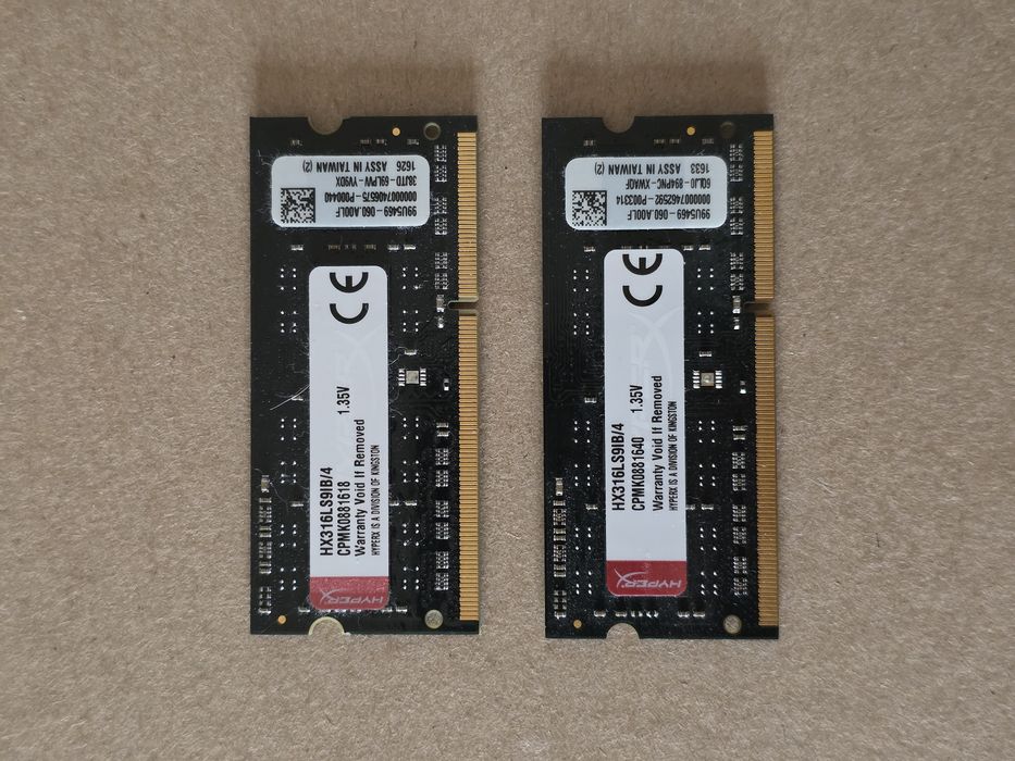 Pamięć RAM do laptopa HyperX Impact, SODIMM, DDR3L, 8 GB, 1600 MHz, CL