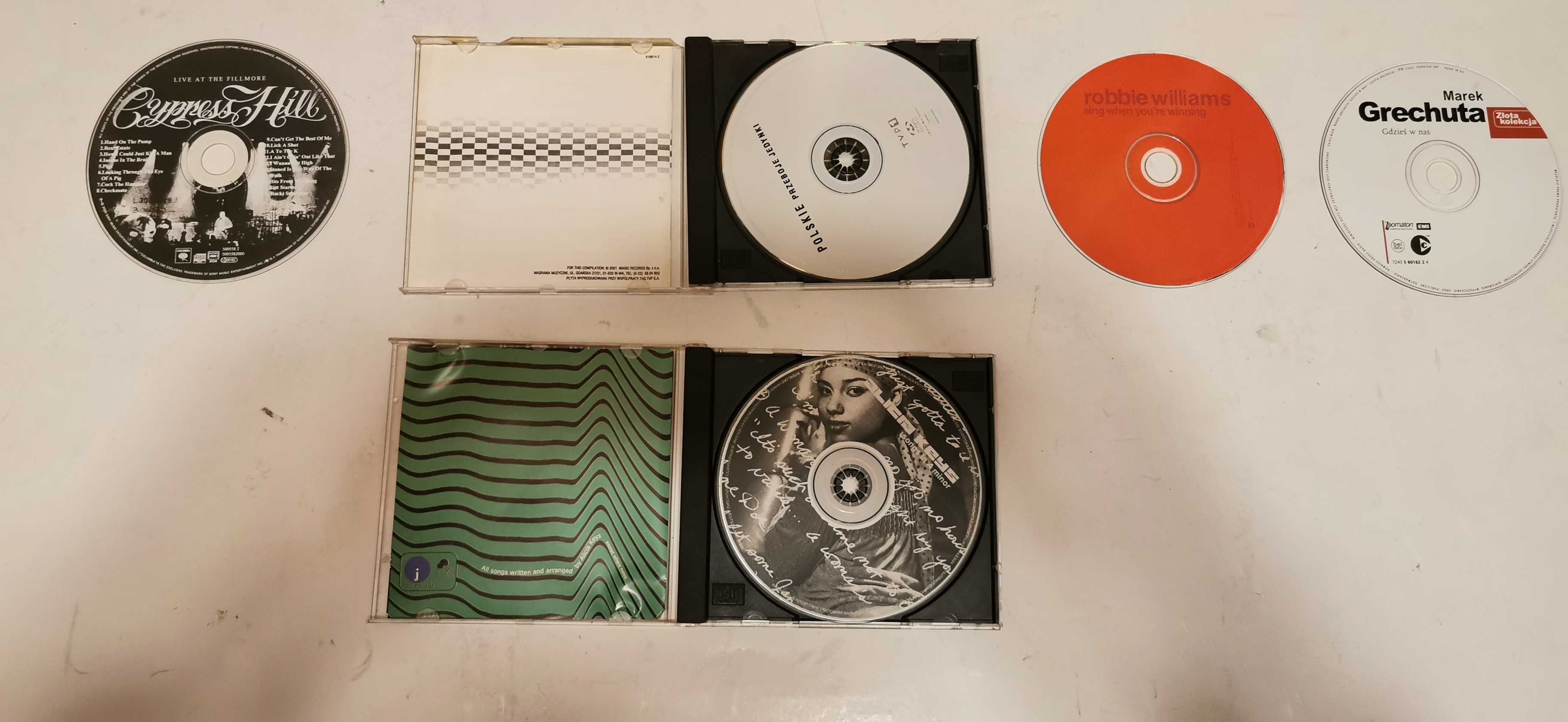 Płyty CD Cypress Hill Alicia Keys Przeboje Jedynki Williams Grechuta