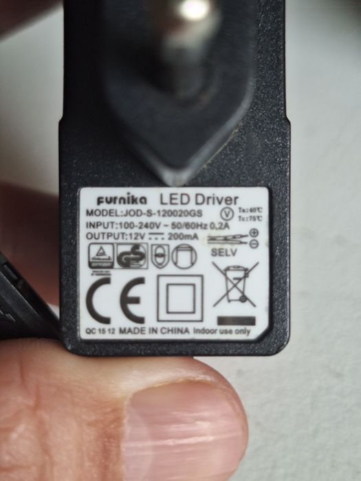 Ledy niebieskie na przewodzie